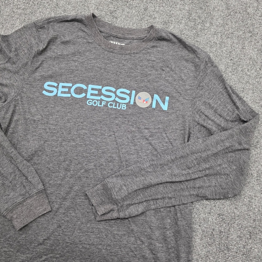 Secession Golf Club Gray Long Sleeve Men's Levelwear T-Shirt - M